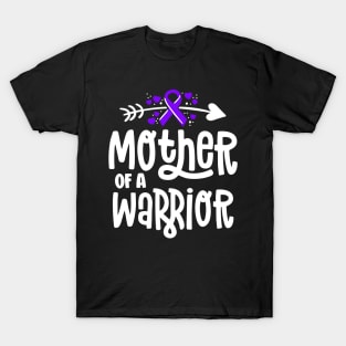 Mother Of A Warrior Hodgkins Lymphoma Cancer Family Support T-Shirt
